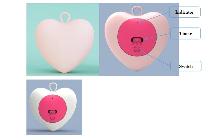 Children's LED Night Light Cute Heart Silicone Mood Lamp Children's LED Night Light Cute Heart Silicone Mood Lamp